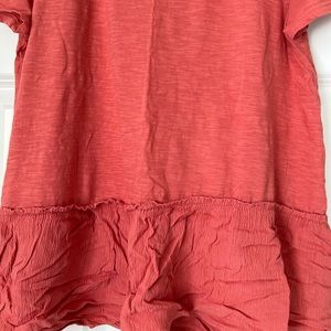 LOFT tee size medium, peplum bottom